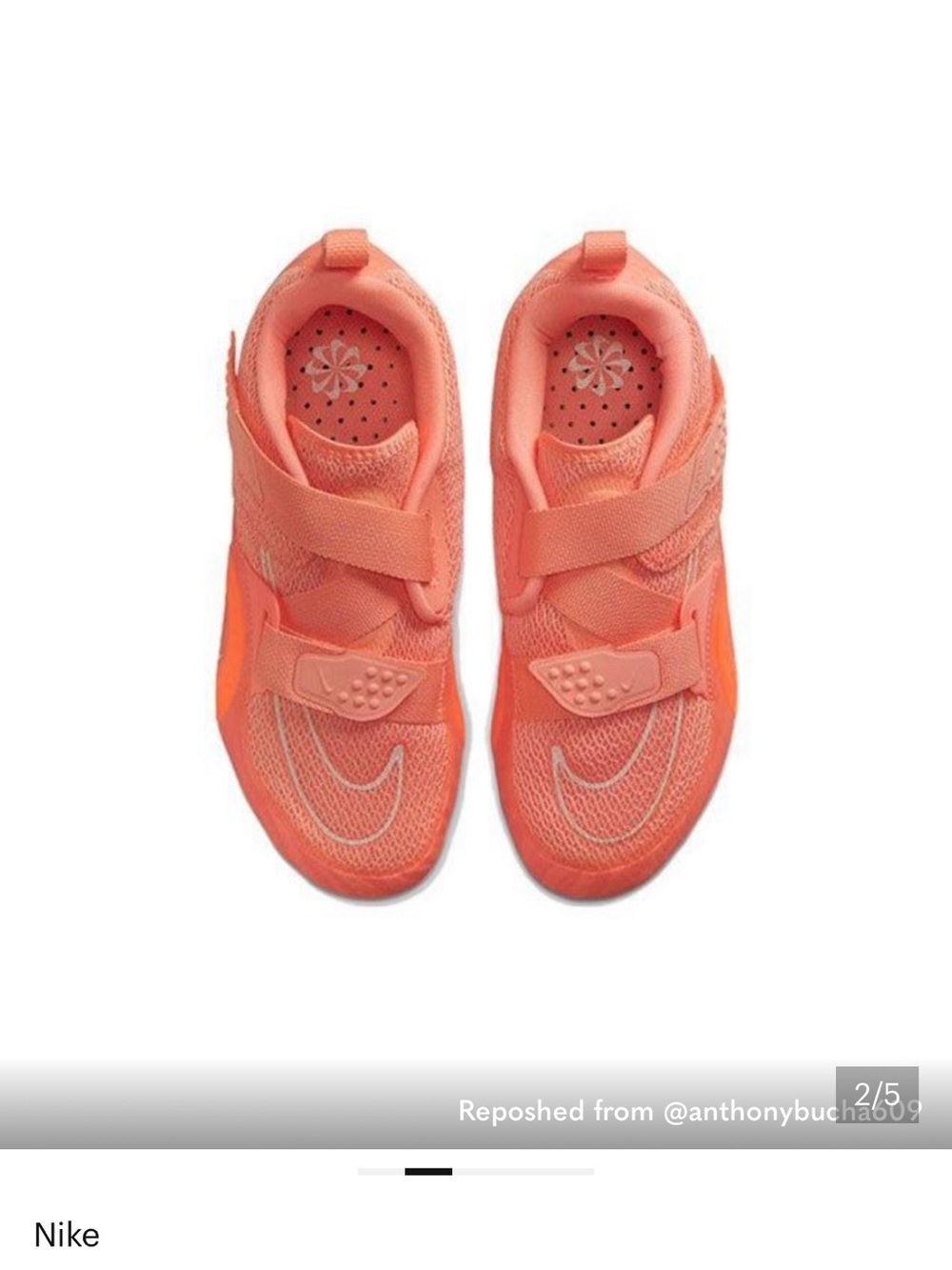 Nike Women's Coral/Orange Superrep Cycling Shoes - Picture 3 of 3